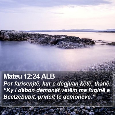 Mateu 12:24 ALB Bible Verse Image