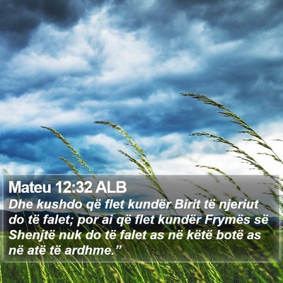 Mateu 12:32 ALB Bible Verse Image