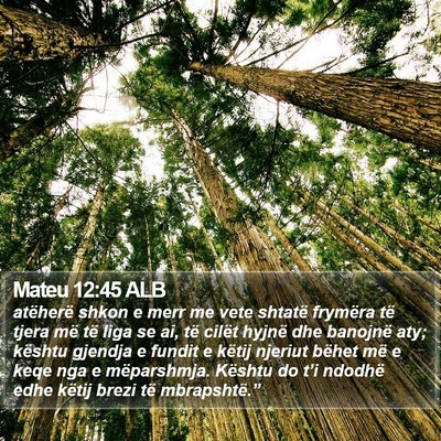 Mateu 12:45 ALB Bible Verse Image