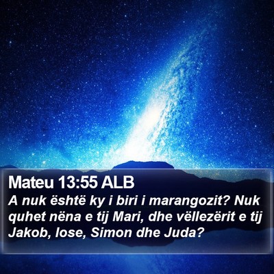 Mateu 13:55 ALB Bible Verse Image