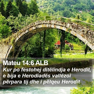 Mateu 14:6 ALB Bible Verse Image