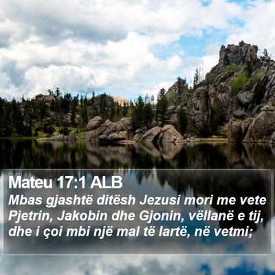 Mateu 17:1 ALB Bible Verse Image