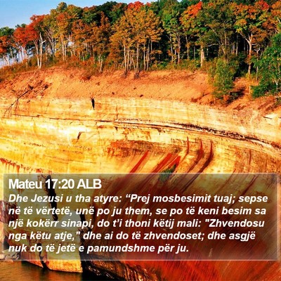 Mateu 17:20 ALB Bible Verse Image