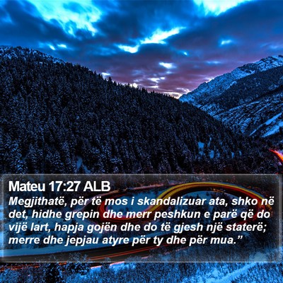 Mateu 17:27 ALB Bible Verse Image