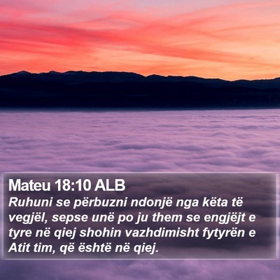 Mateu 18:10 ALB Bible Verse Image