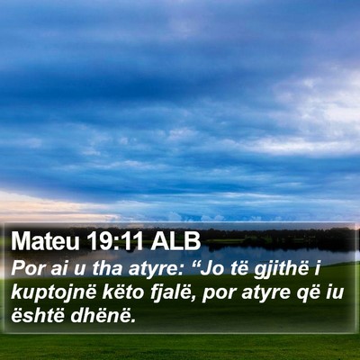 Mateu 19:11 ALB Bible Verse Image