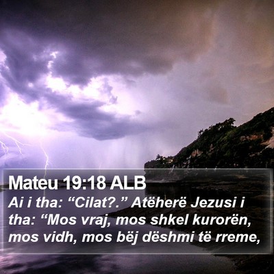 Mateu 19:18 ALB Bible Verse Image