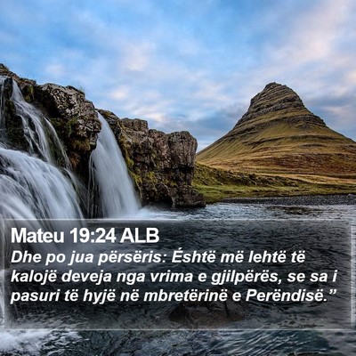 Mateu 19:24 ALB Bible Verse Image