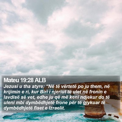 Mateu 19:28 ALB Bible Verse Image