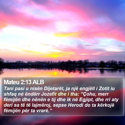 Mateu 2:13 ALB Bible Verse Image