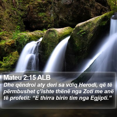Mateu 2:15 ALB Bible Verse Image