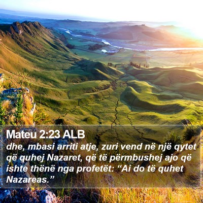 Mateu 2:23 ALB Bible Verse Image