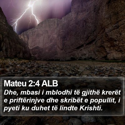 Mateu 2:4 ALB Bible Verse Image