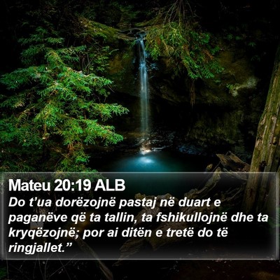 Mateu 20:19 ALB Bible Verse Image