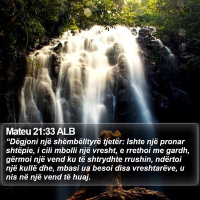 Mateu 21:33 ALB Bible Verse Image