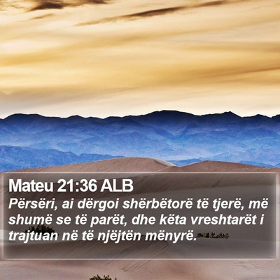 Mateu 21:36 ALB Bible Verse Image