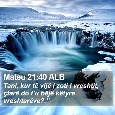Mateu 21:40 ALB Bible Verse Image