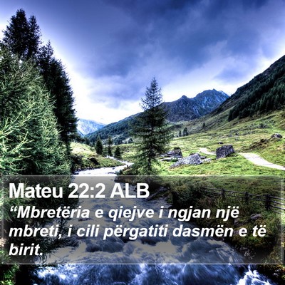 Mateu 22:2 ALB Bible Verse Image