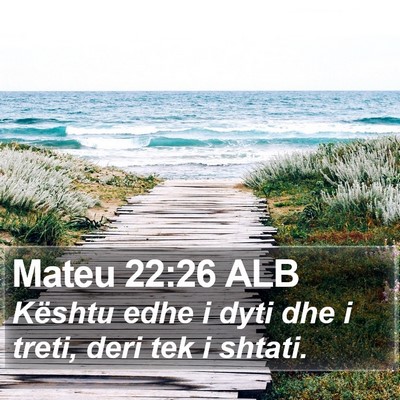 Mateu 22:26 ALB Bible Verse Image