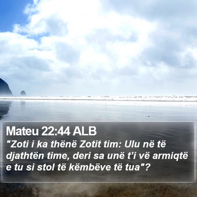 Mateu 22:44 ALB Bible Verse Image