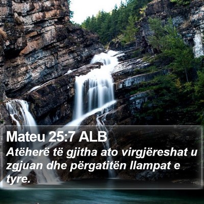 Mateu 25:7 ALB Bible Verse Image