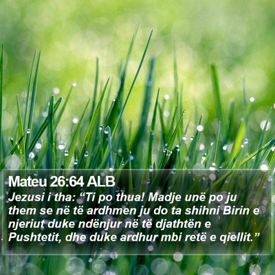 Mateu 26:64 ALB Bible Verse Image