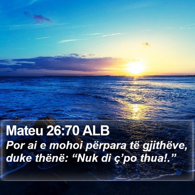 Mateu 26:70 ALB Bible Verse Image