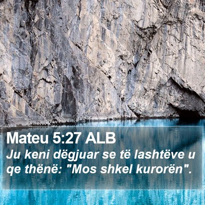 Mateu 5:27 ALB Bible Verse Image