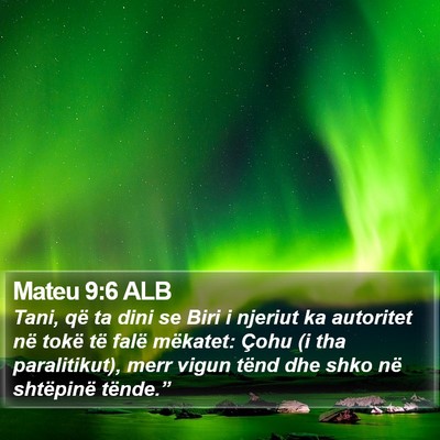 Mateu 9:6 ALB Bible Verse Image