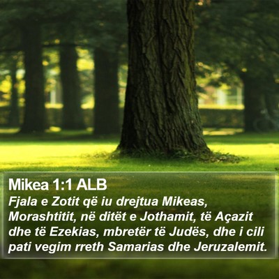 Mikea 1:1 ALB Bible Verse Image