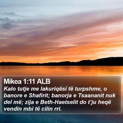 Mikea 1:11 ALB Bible Verse Image
