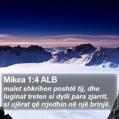 Mikea 1:4 ALB Bible Verse Image