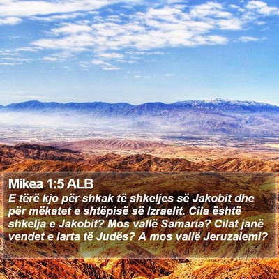 Mikea 1:5 ALB Bible Verse Image