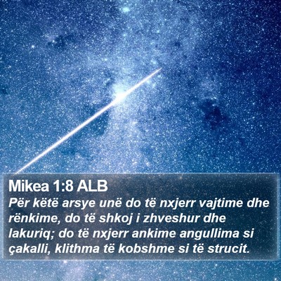 Mikea 1:8 ALB Bible Verse Image