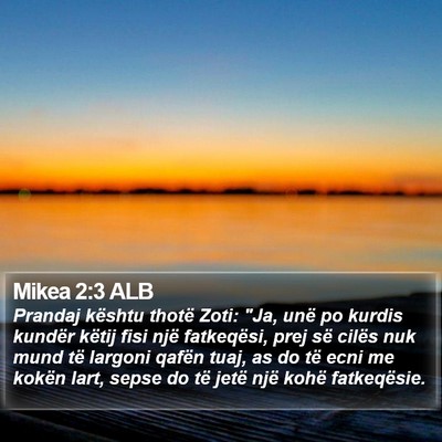 Mikea 2:3 ALB Bible Verse Image