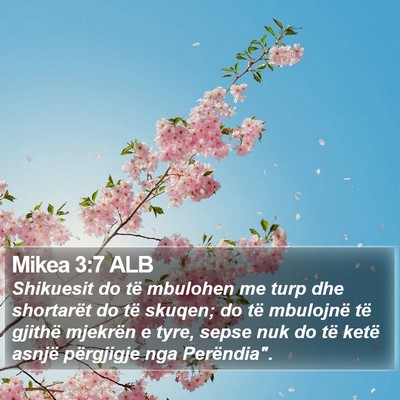 Mikea 3:7 ALB Bible Verse Image