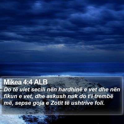 Mikea 4:4 ALB Bible Verse Image