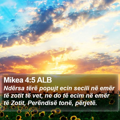 Mikea 4:5 ALB Bible Verse Image