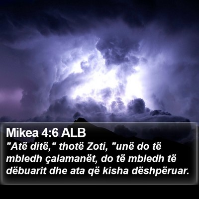 Mikea 4:6 ALB Bible Verse Image