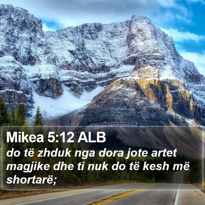 Mikea 5:12 ALB Bible Verse Image