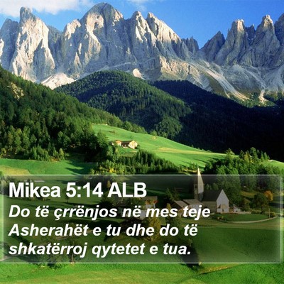 Mikea 5:14 ALB Bible Verse Image