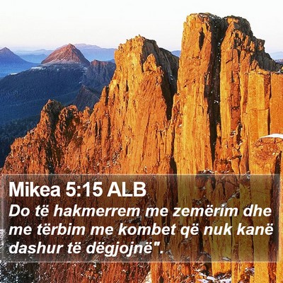 Mikea 5:15 ALB Bible Verse Image
