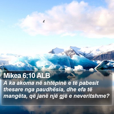 Mikea 6:10 ALB Bible Verse Image