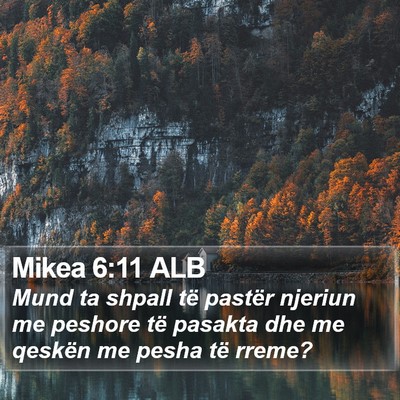 Mikea 6:11 ALB Bible Verse Image