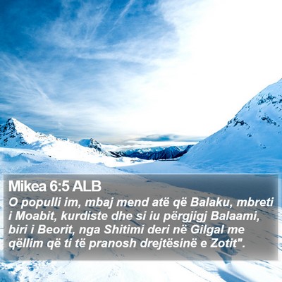 Mikea 6:5 ALB Bible Verse Image