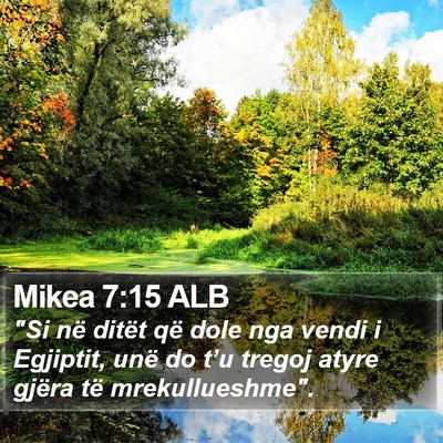 Mikea 7:15 ALB Bible Verse Image