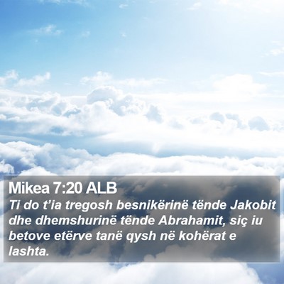 Mikea 7:20 ALB Bible Verse Image