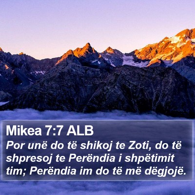 Mikea 7:7 ALB Bible Verse Image