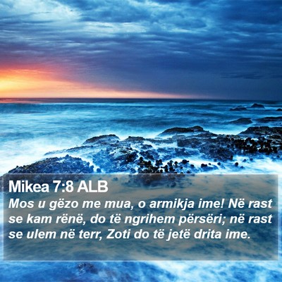 Mikea 7:8 ALB Bible Verse Image