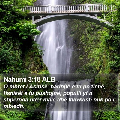 Nahumi 3:18 ALB Bible Verse Image